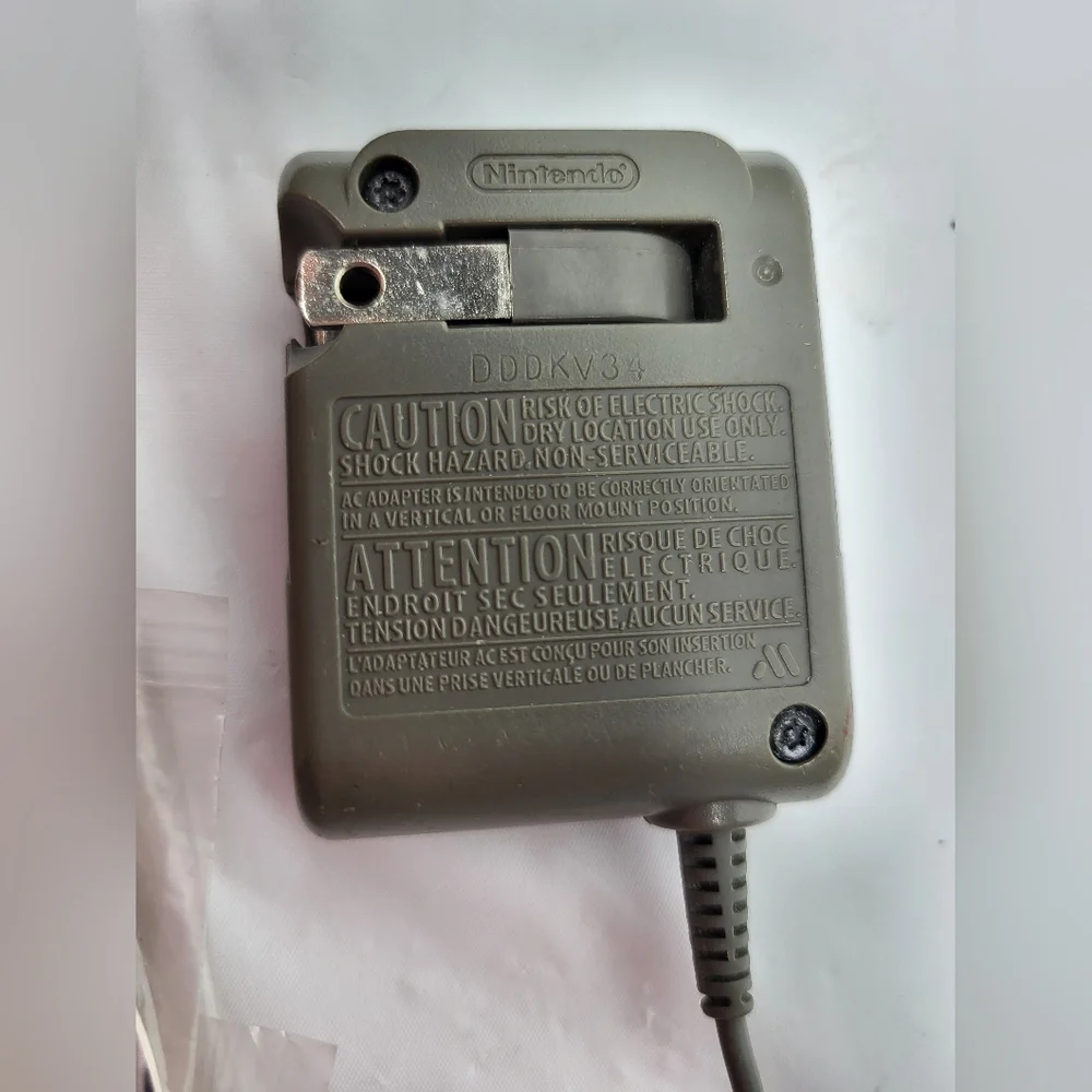 Authentic Nintendo DS Lite Wall Power AC Charger OEM Authentic, Nintendo DS Lit
